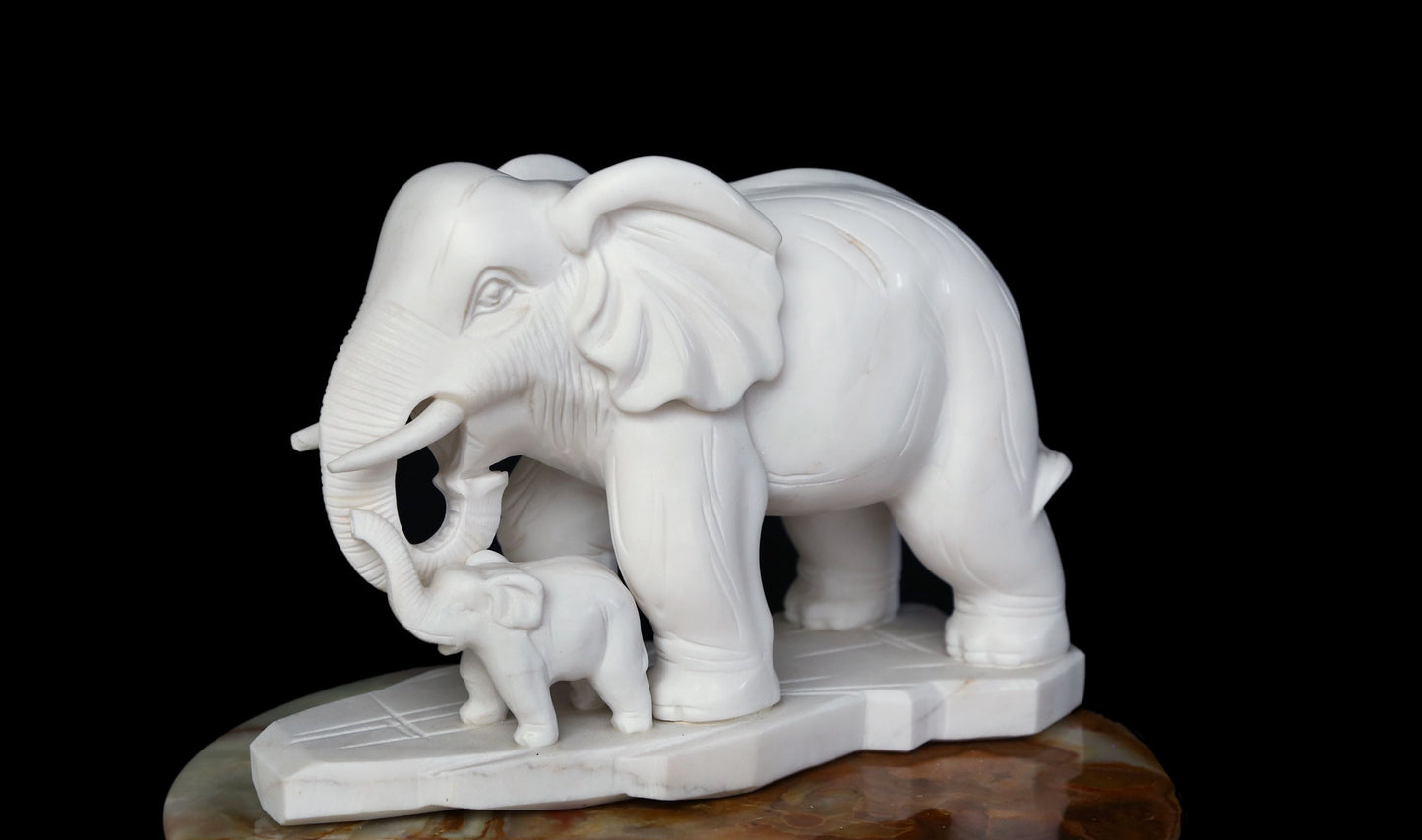 Peaches with Pops Elephant Figurine