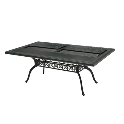 Rectangular BBQ Table  (1 Charcoal Grill + 1 Electric Roast Pan)