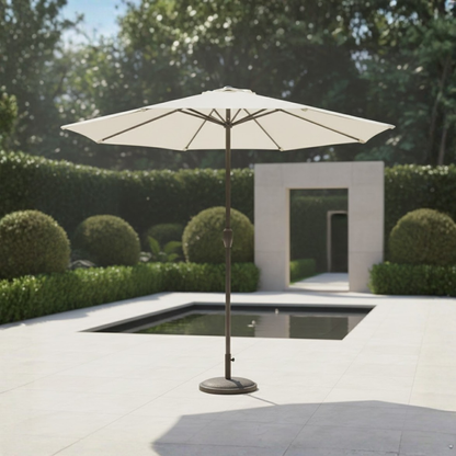 Cast Aluminium Garden Umbrella With Base