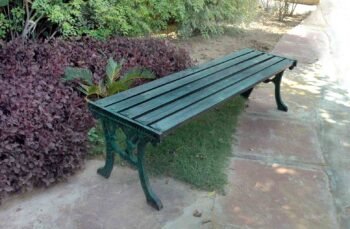 backless-cast-iron-Garden-Bench