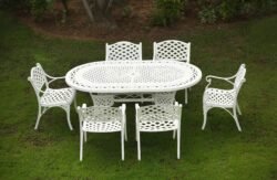 Oval-Mesh-Dining-Chair-Set