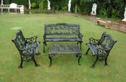 cast-iron-garden-bench-set
