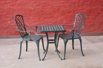 cast aluminium chair set